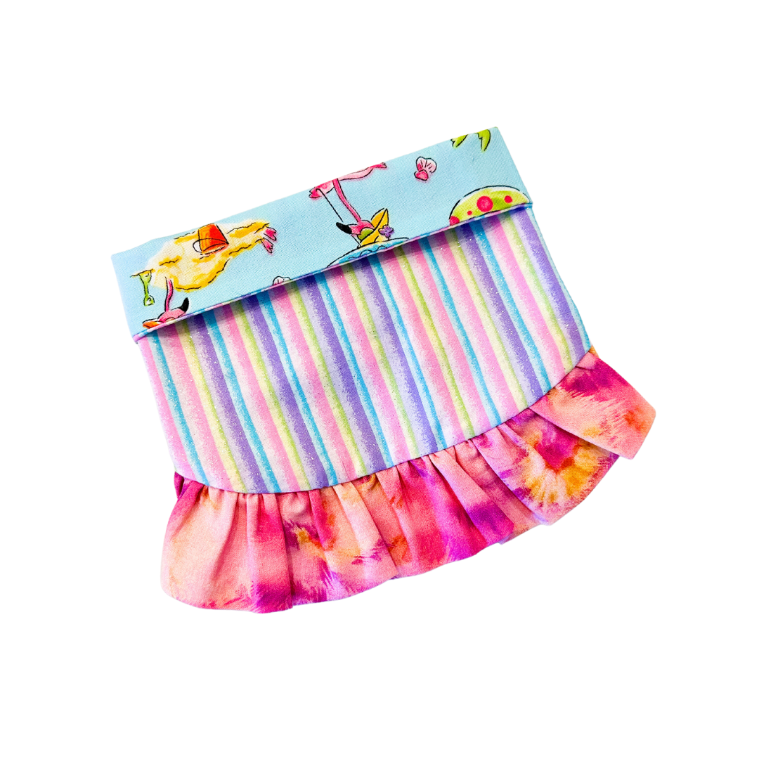 Flamingle Ruffle Bandana