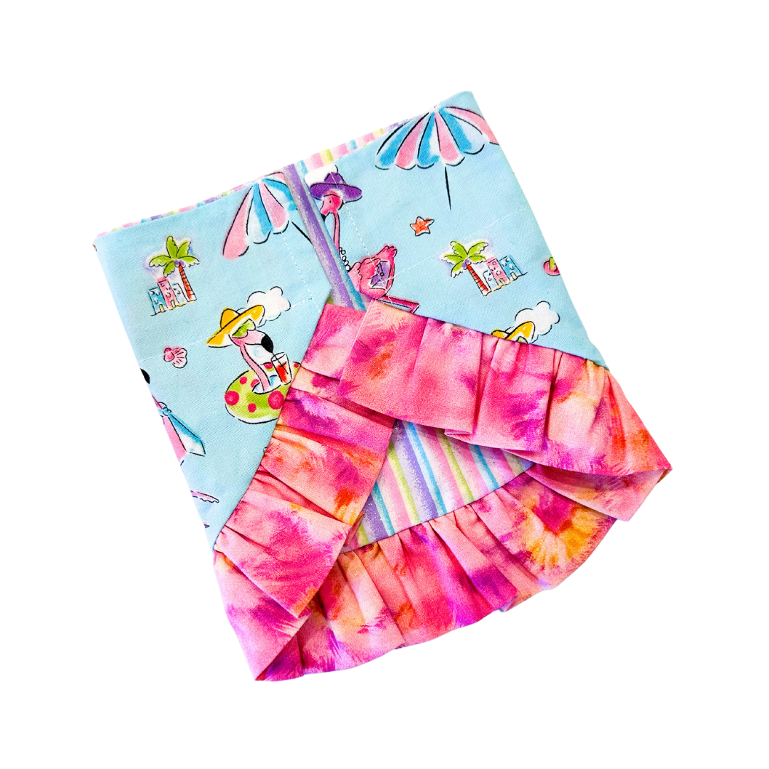 Flamingle Ruffle Bandana