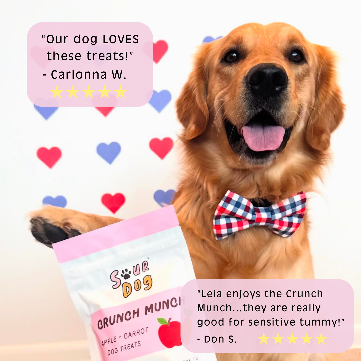 Apple + Carrot Sourdough Dog Treats