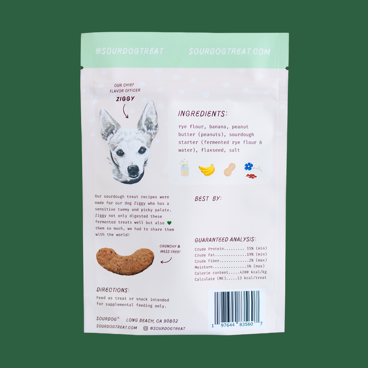 Banana Sourdough Dog Treats