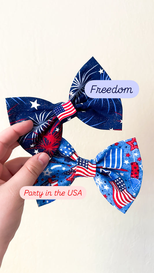 Freedom & Party in the USA Bows