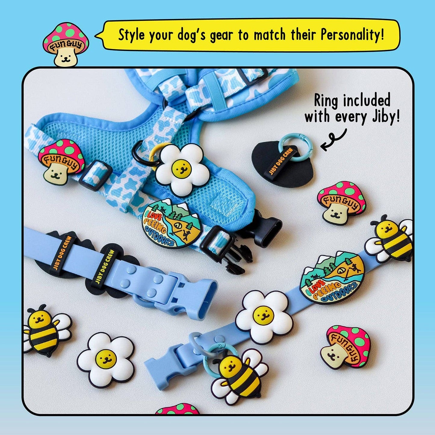 Ask To Pet Jiby Dog Charm