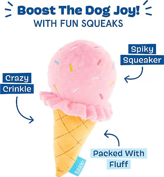 Slobbery Ice Cream Cone Dog Toy