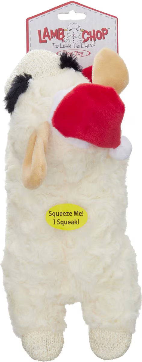 Lamb Chop Santa Dog Toy
