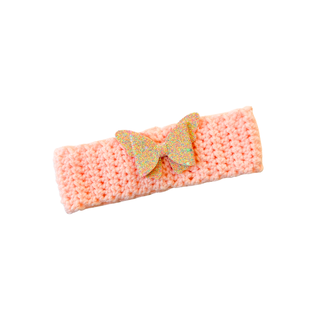 Peach Butterfly Collar Scarf