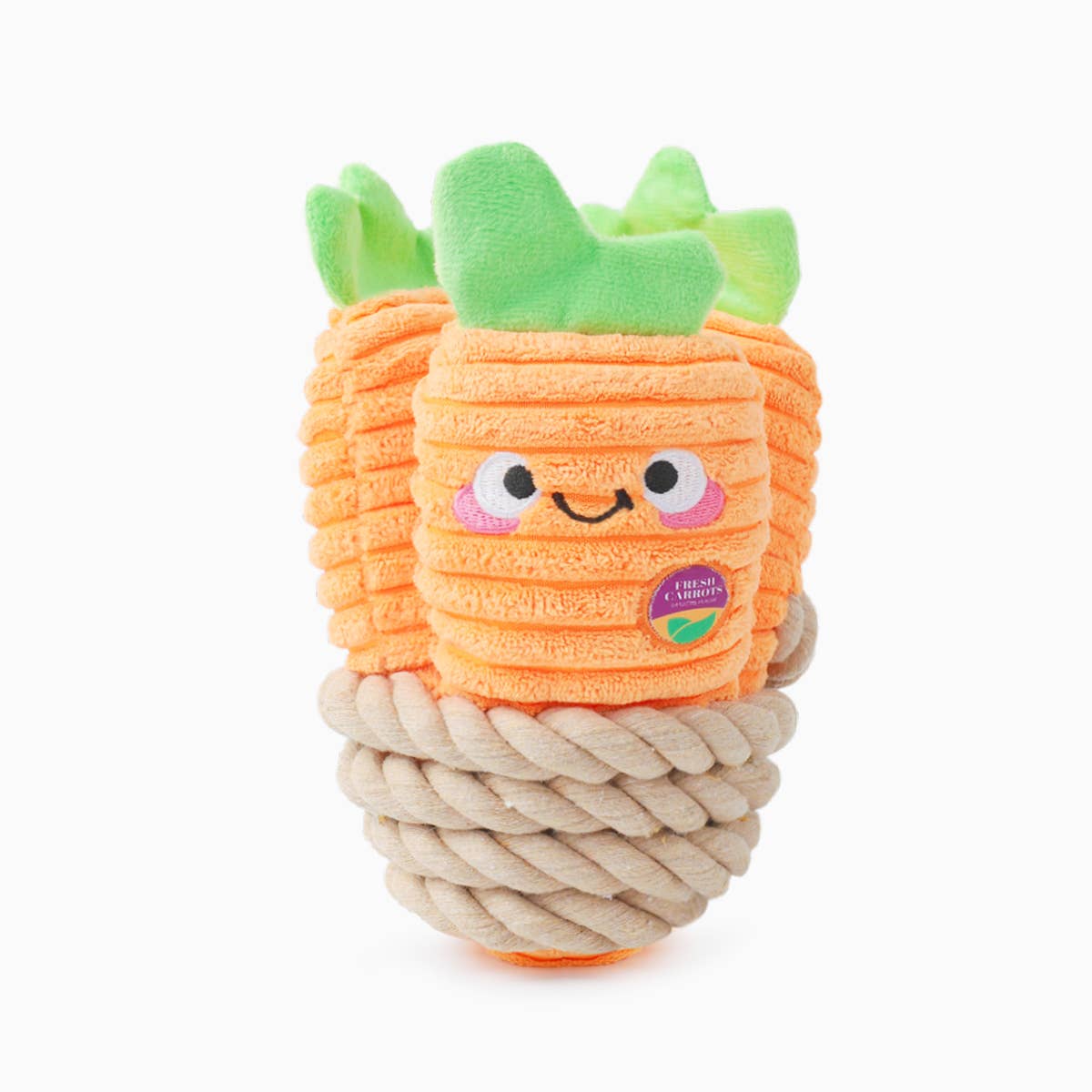 Carrot Bunch Dog Toy