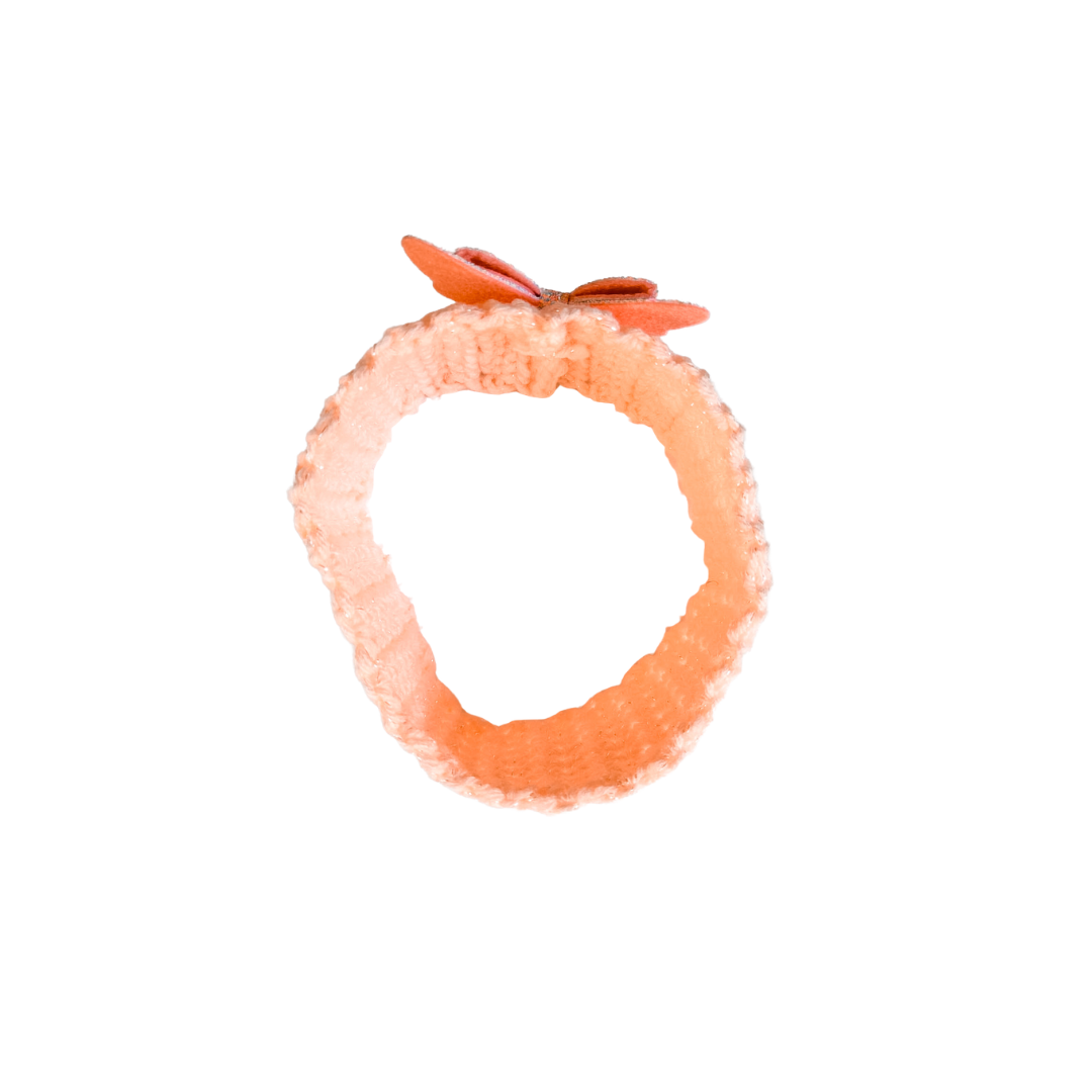 Peach Butterfly Collar Scarf