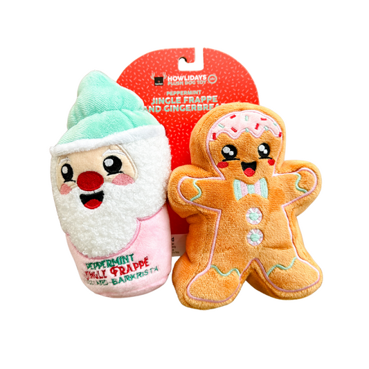 Frappe and Gingerbread Dog Toy