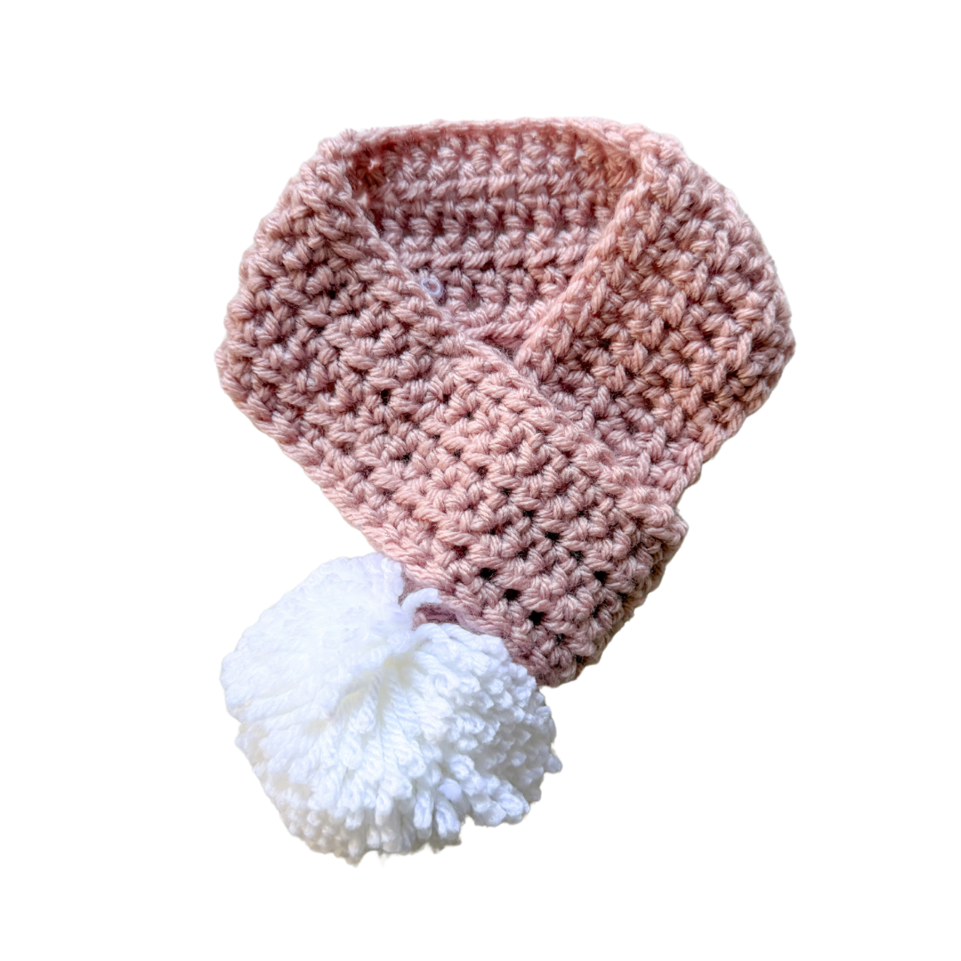 Dusty Rose Dog Scarf