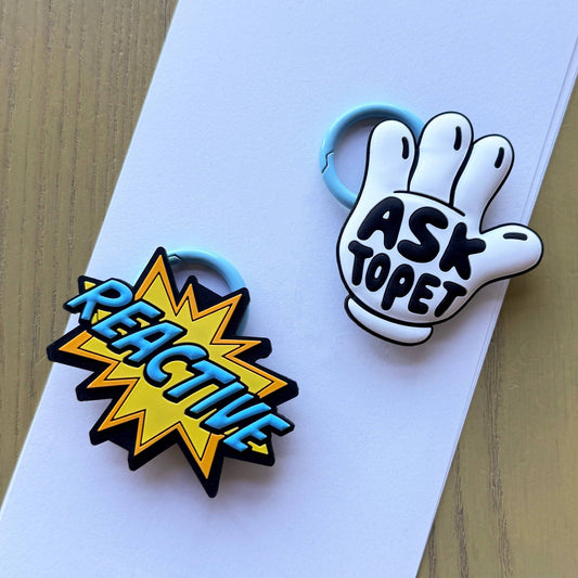 Ask To Pet Jiby Dog Charm