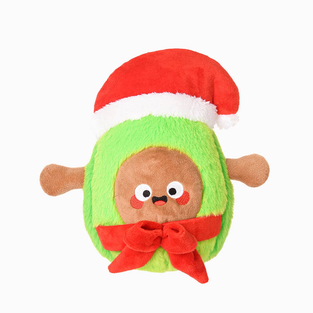 Santa Avocado Dog Toy