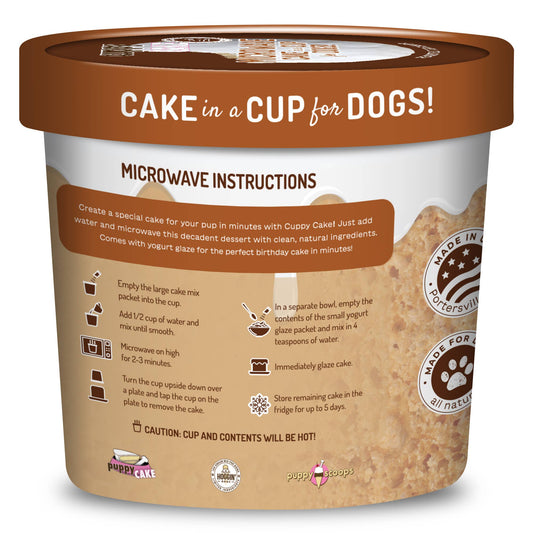 Dog Birthday Cake in A Cup - Peanut