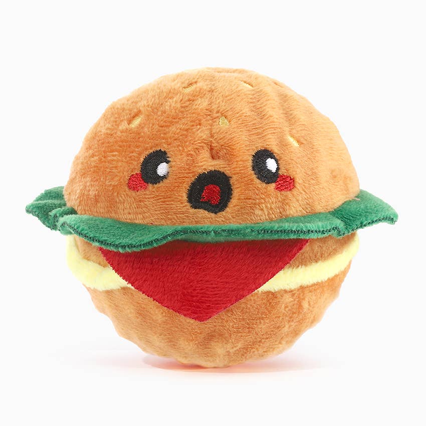 Hamburger Dog Toy