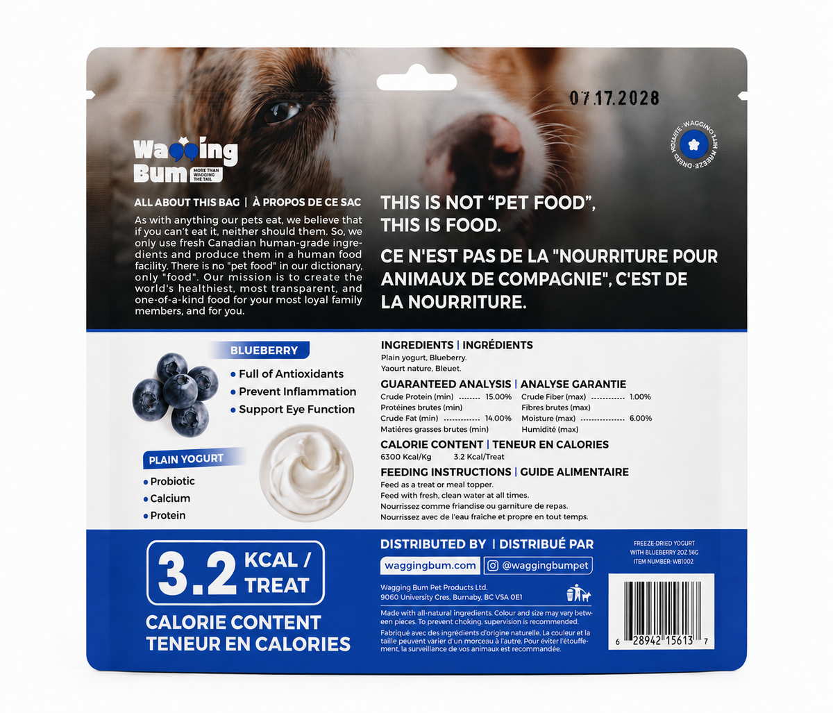 Freeze-dried Greek Yogurt with Blueberry