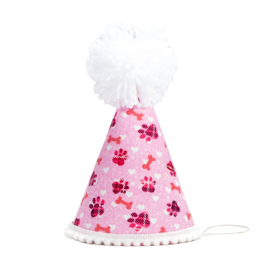 Pink Paws Party Hat