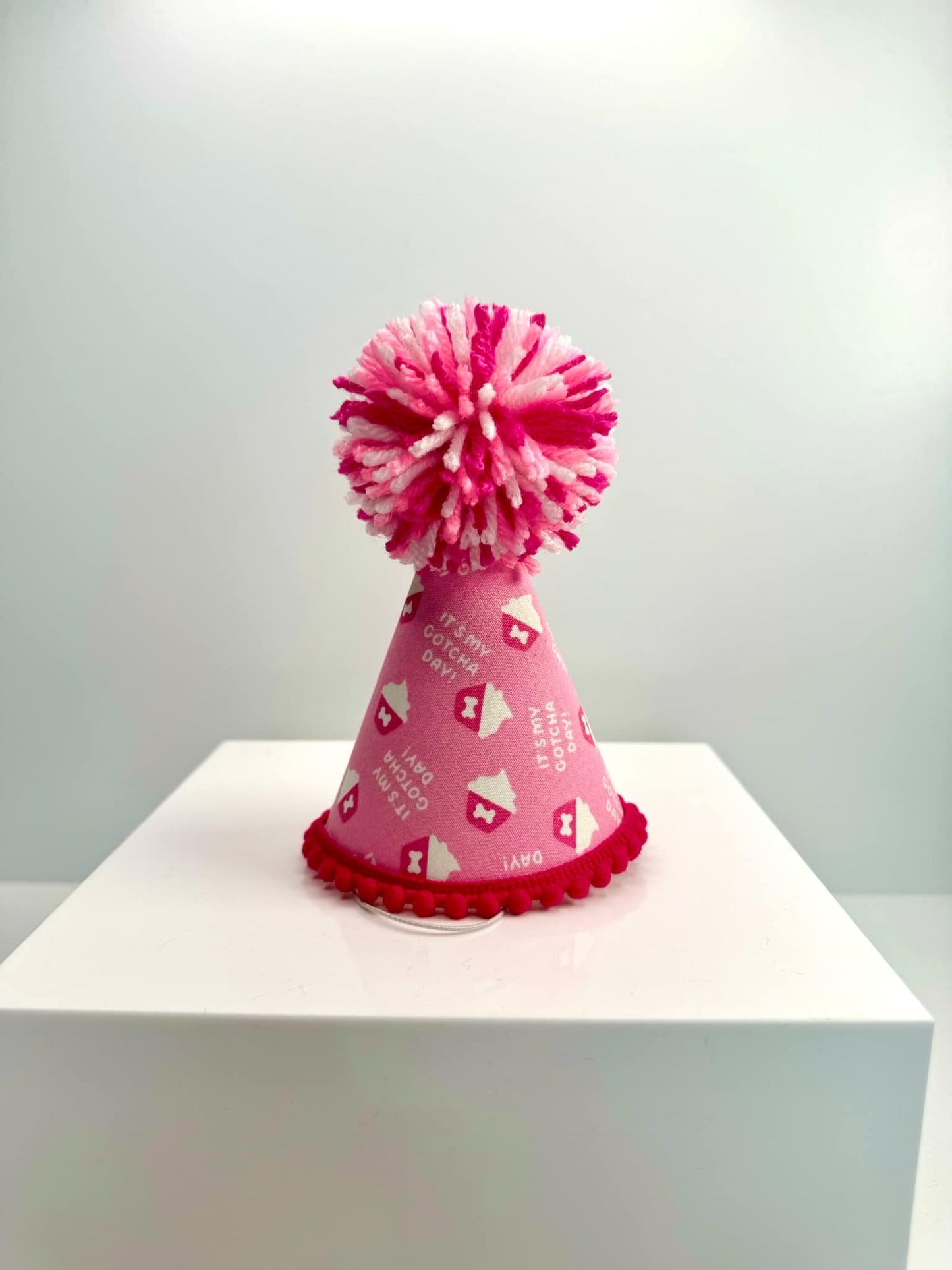Gotcha Day Pink Party Hat