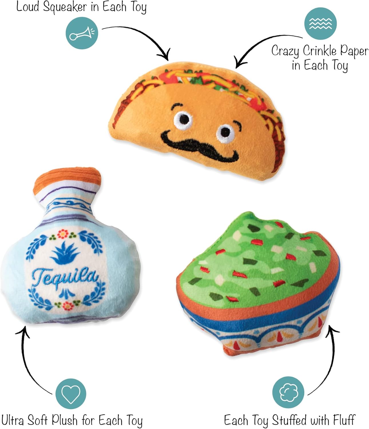 Taco Tuesday Mini Dog Toy