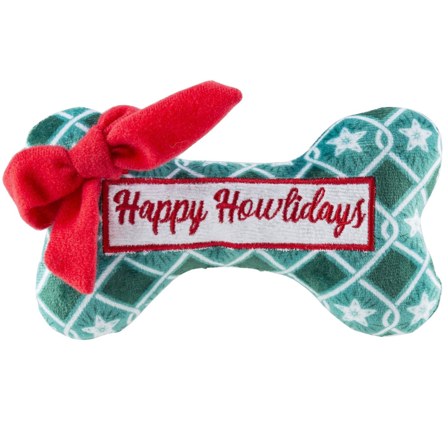 Happy Howlidays Bone Dog Toy
