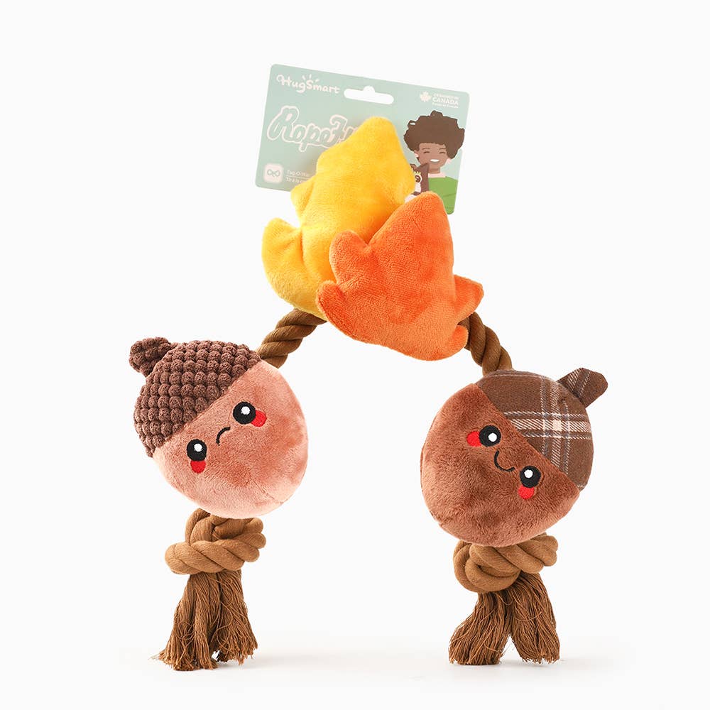 Autumn Acorn Rope Toy