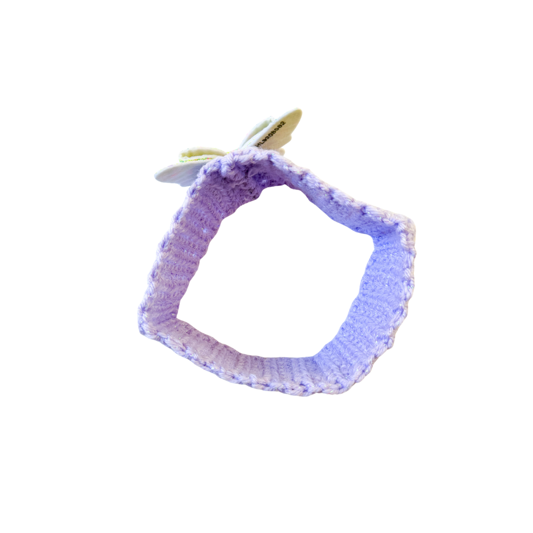 Purple Butterfly Collar Scarf