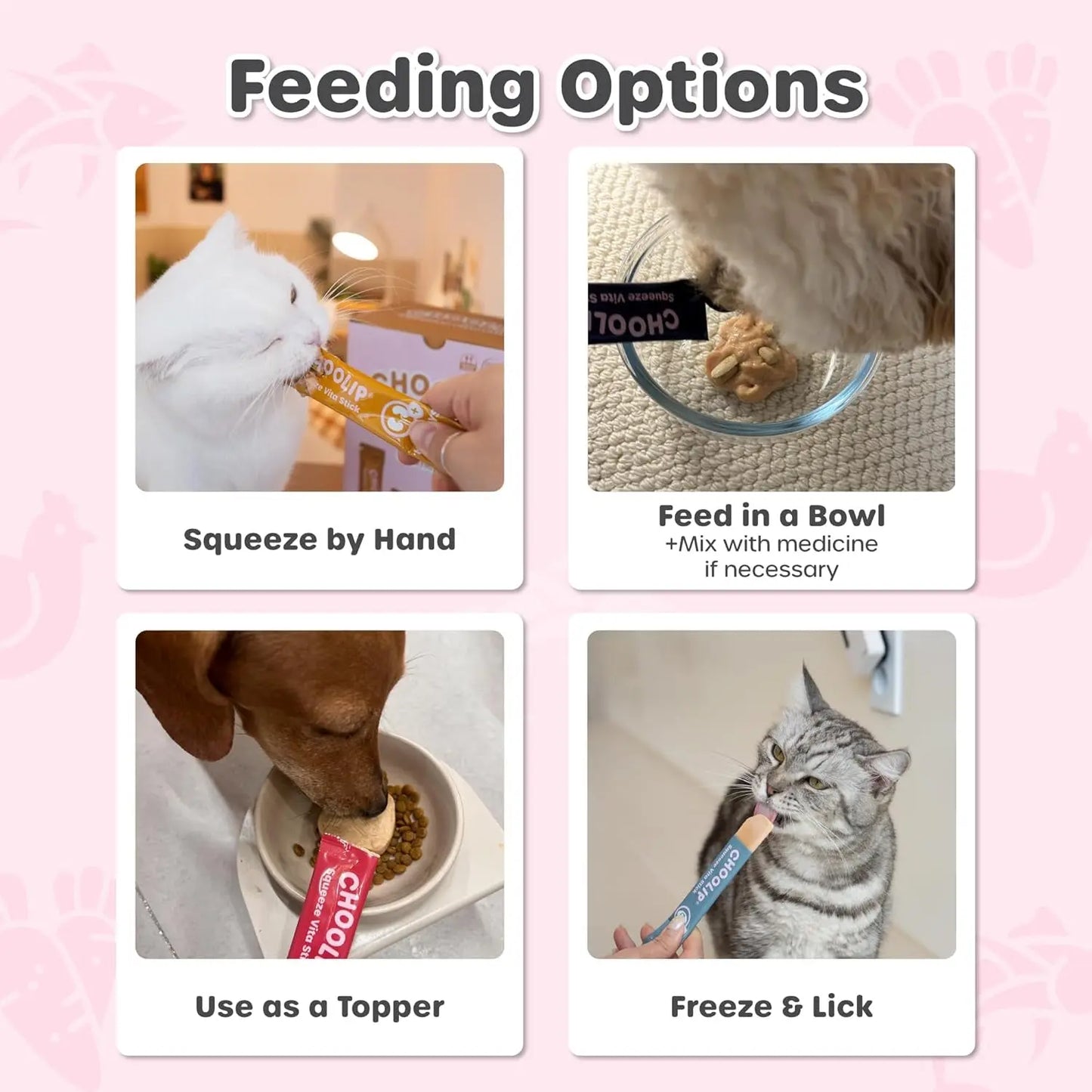 Choolip Squeeze Vita Stick Variety Dog and Cat Treats