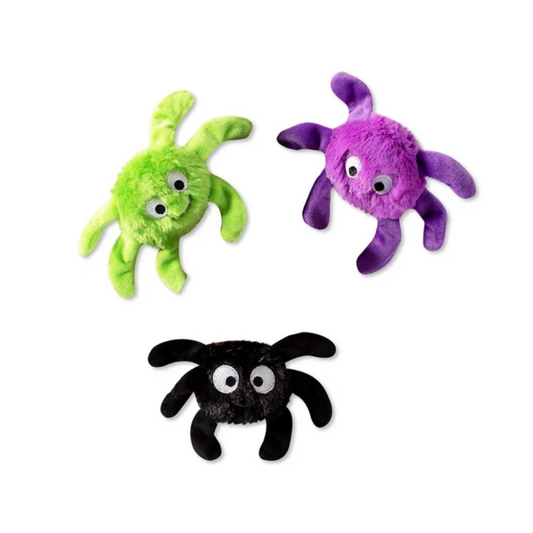 Creepy Crawly Spiders Mini Dog Toy