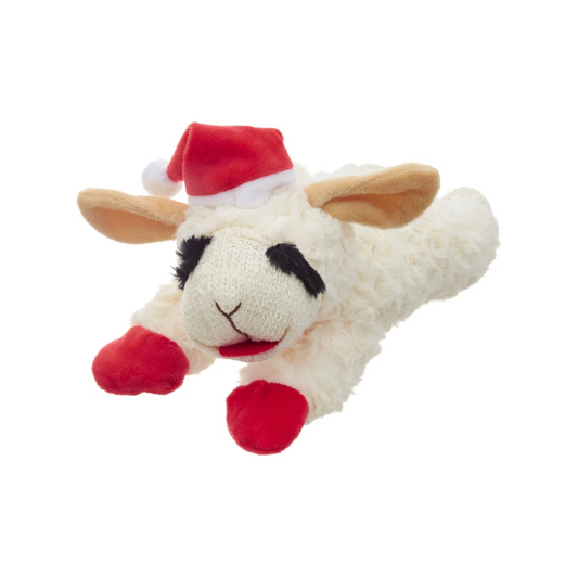 Lamb Chop Santa Dog Toy
