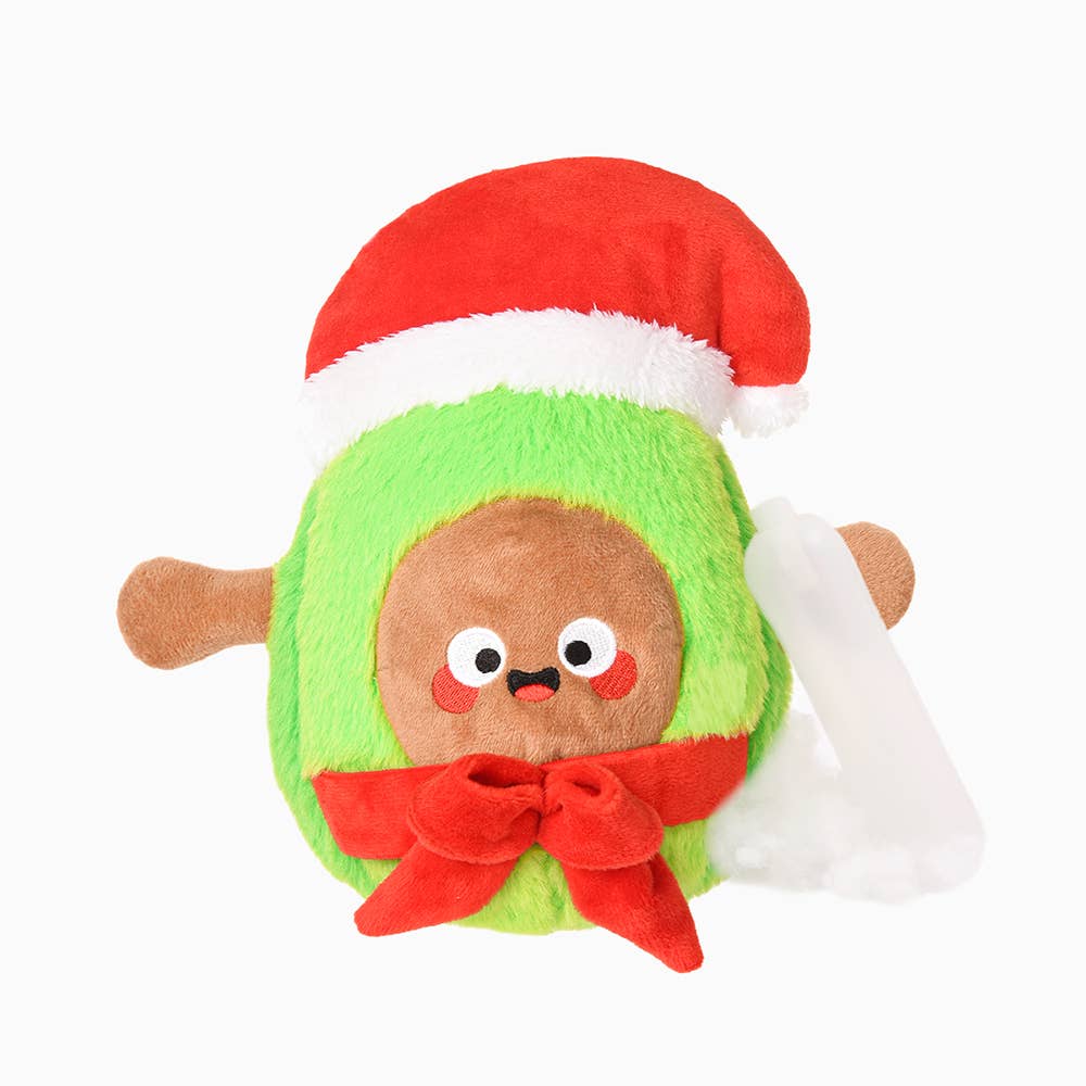 Santa Avocado Dog Toy