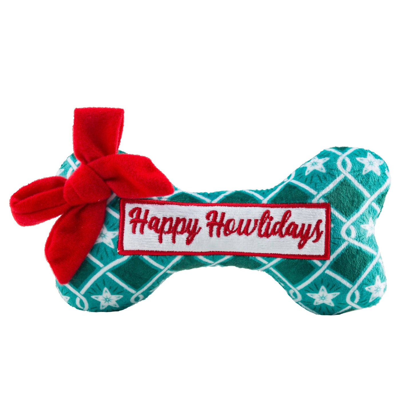 Happy Howlidays Bone Dog Toy