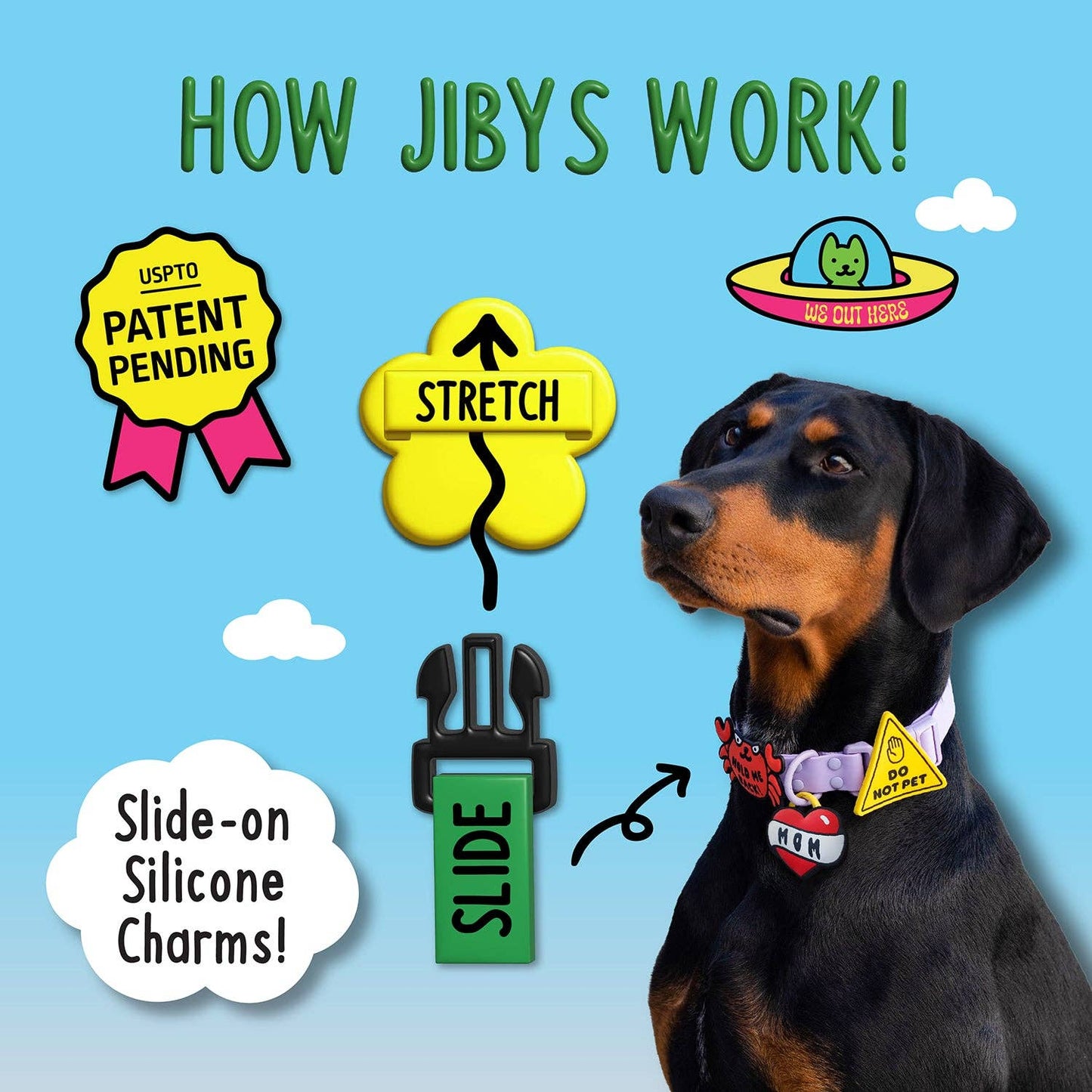 Peeing Outdoors Jiby Dog Charm
