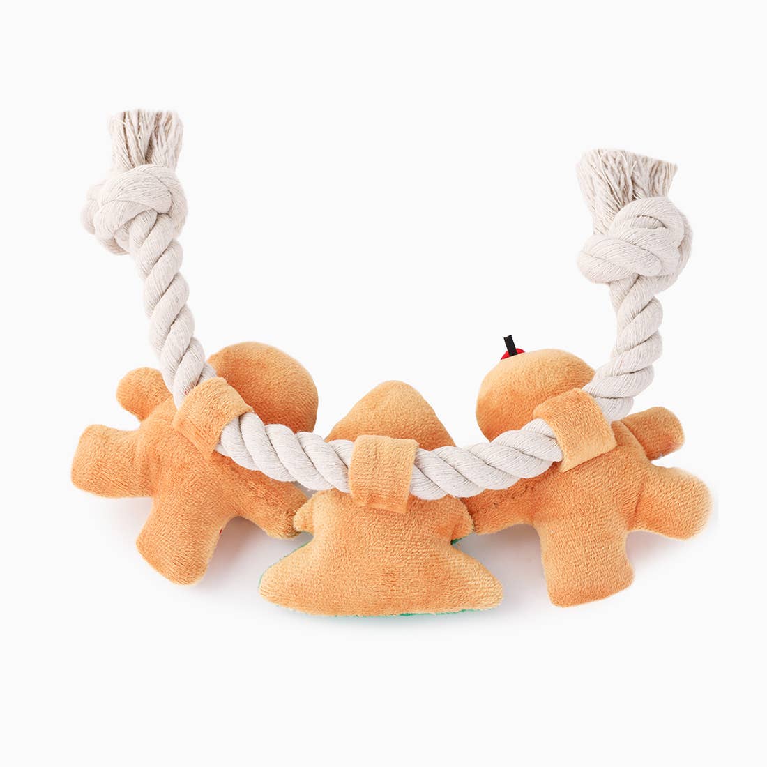 Holiday Gingerbread Man Dog Toy