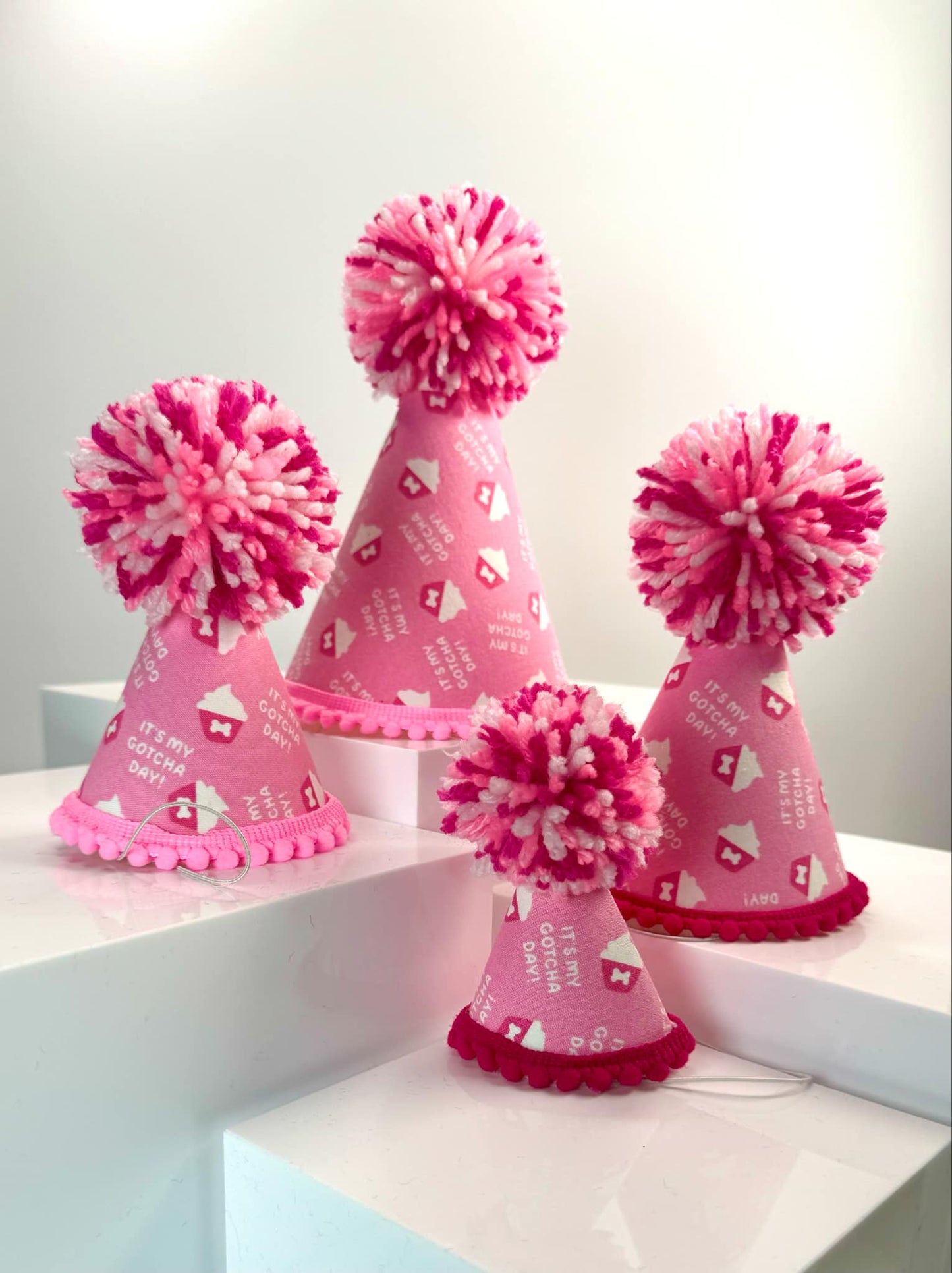 Gotcha Day Pink Party Hat