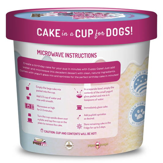 Dog Birthday Cake in A Cup