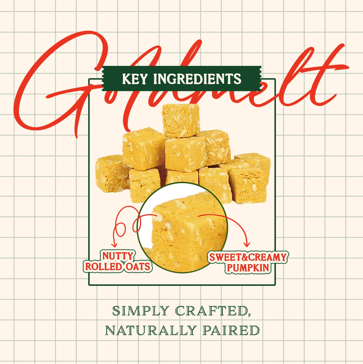Pumpkin & Rolled Oats Mini Treat