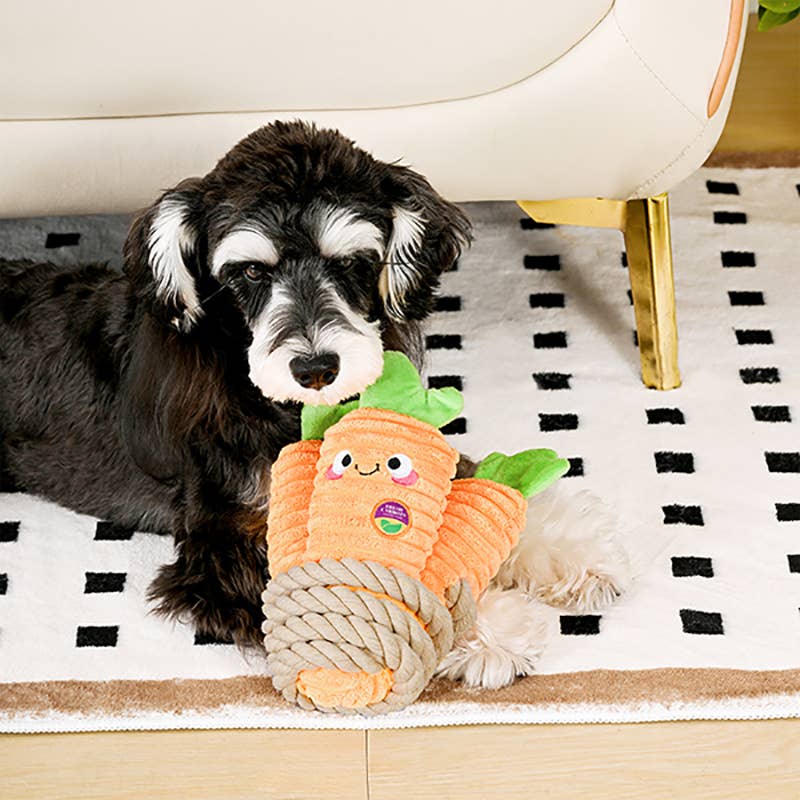 Carrot Bunch Dog Toy