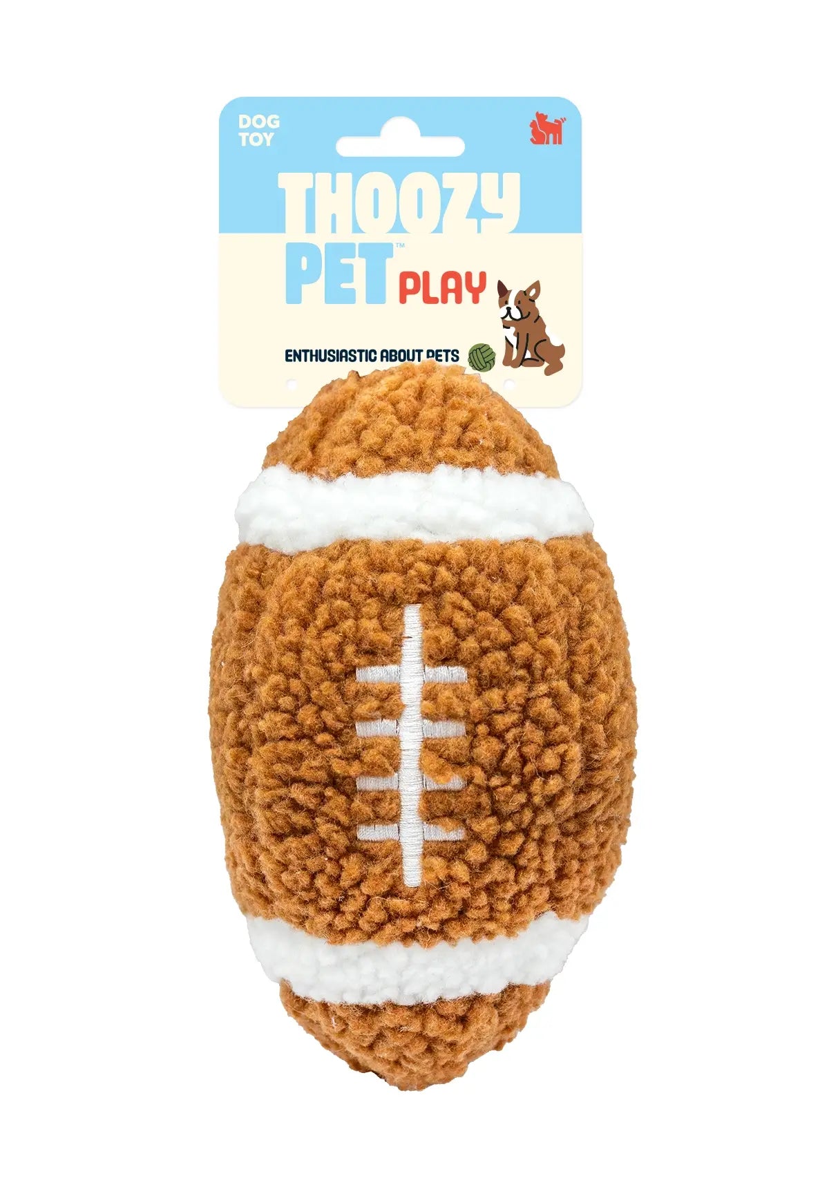 Football Plush Dog Toy