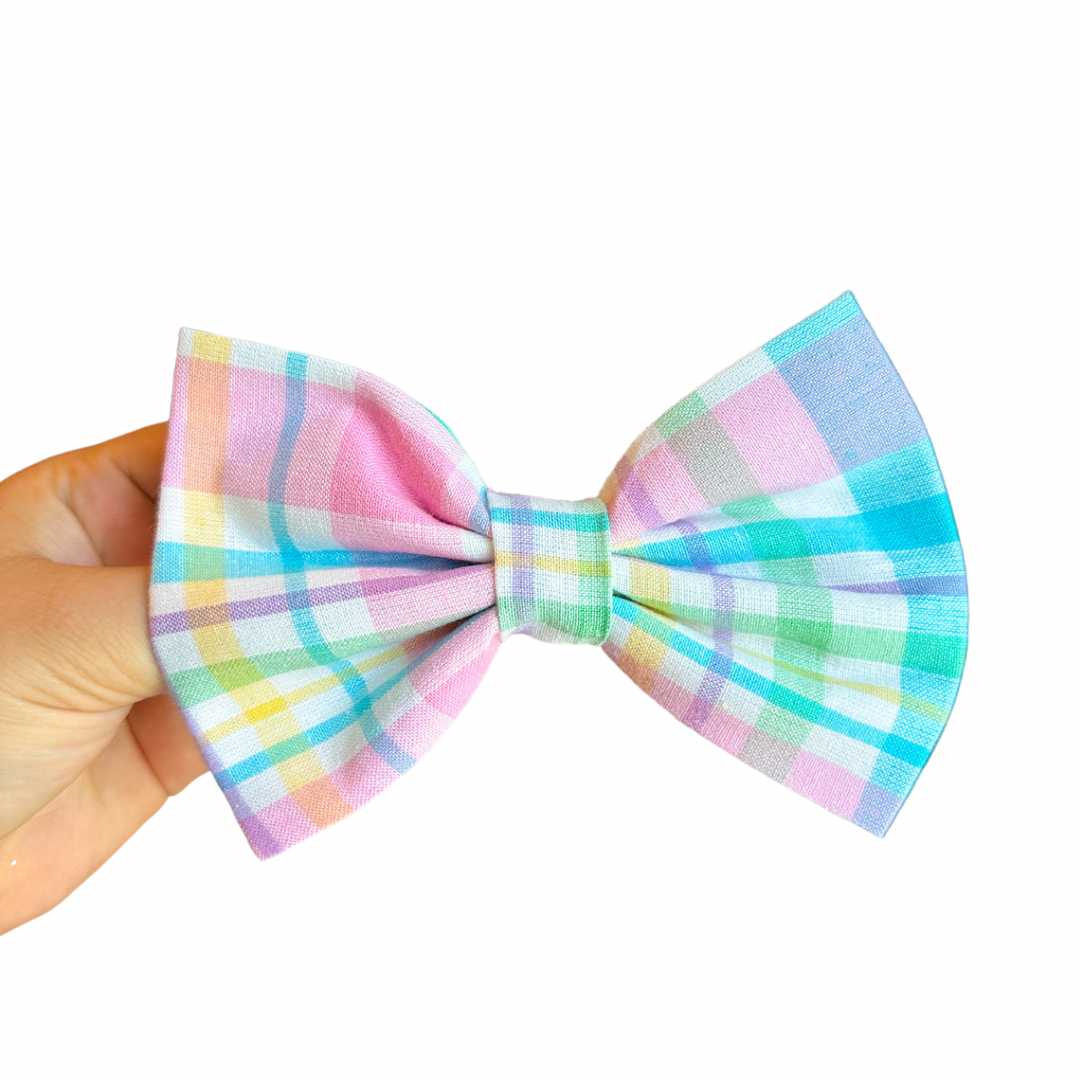 Easter Plaid Bow